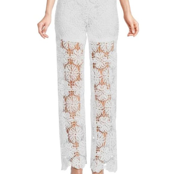 Ultra Pink COTTON Crocheted Pants49205